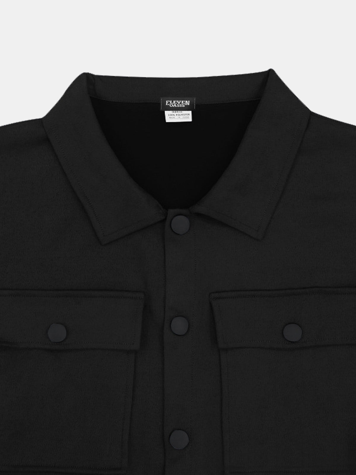 Men's Faux Suede Button-Up Two-Piece Set ElevenOasis