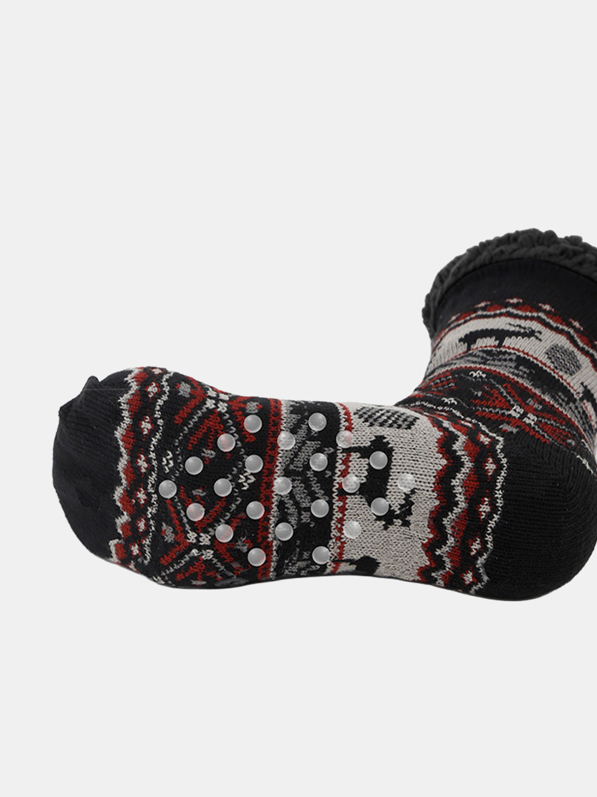 Patterned Wool-Style Slipper Socks Eleven Oasis