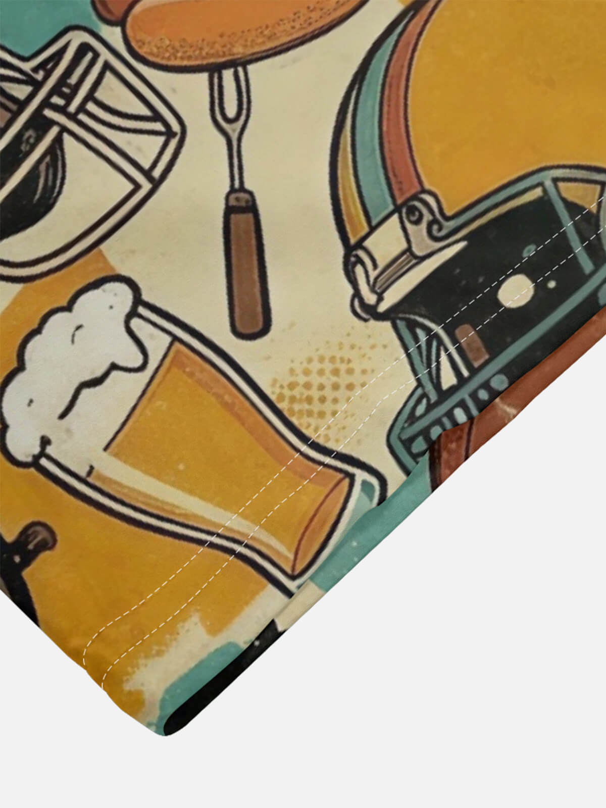 Tall Men's Tailgate Football Short Sleeve Shirt Eleven Oasis