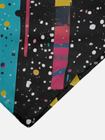 Tall Men's Retro Pop Art Santa Christmas Short Sleeve Shirt Eleven Oasis