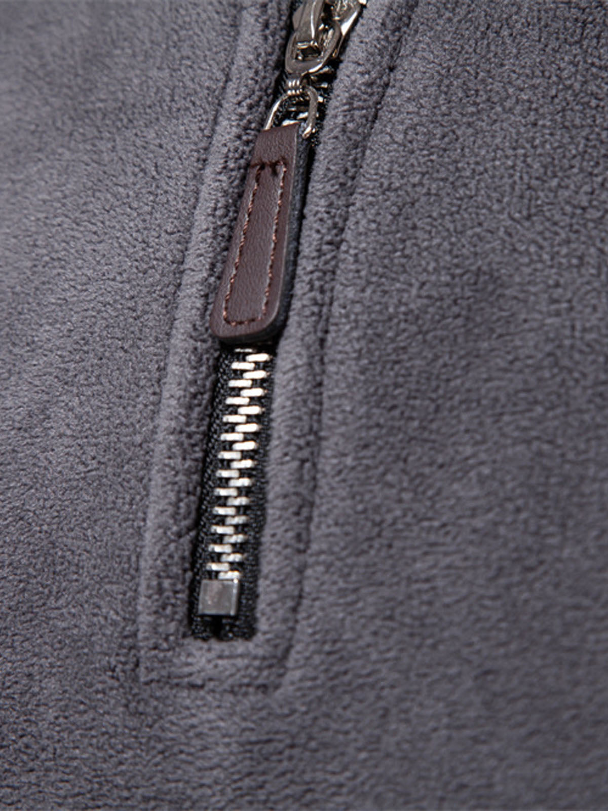 Men's Quarter-Zip Fleece Pullover Sweatshirt ElevenOasis