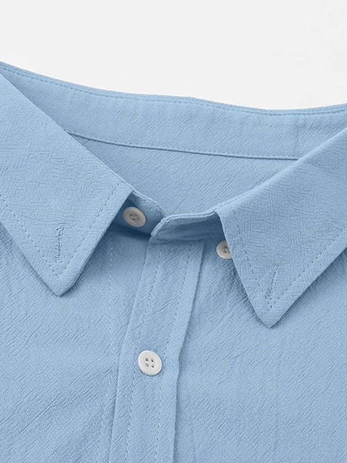 Men's 100% Cotton Button Down Long Sleeve Shirt Eleven Oasis