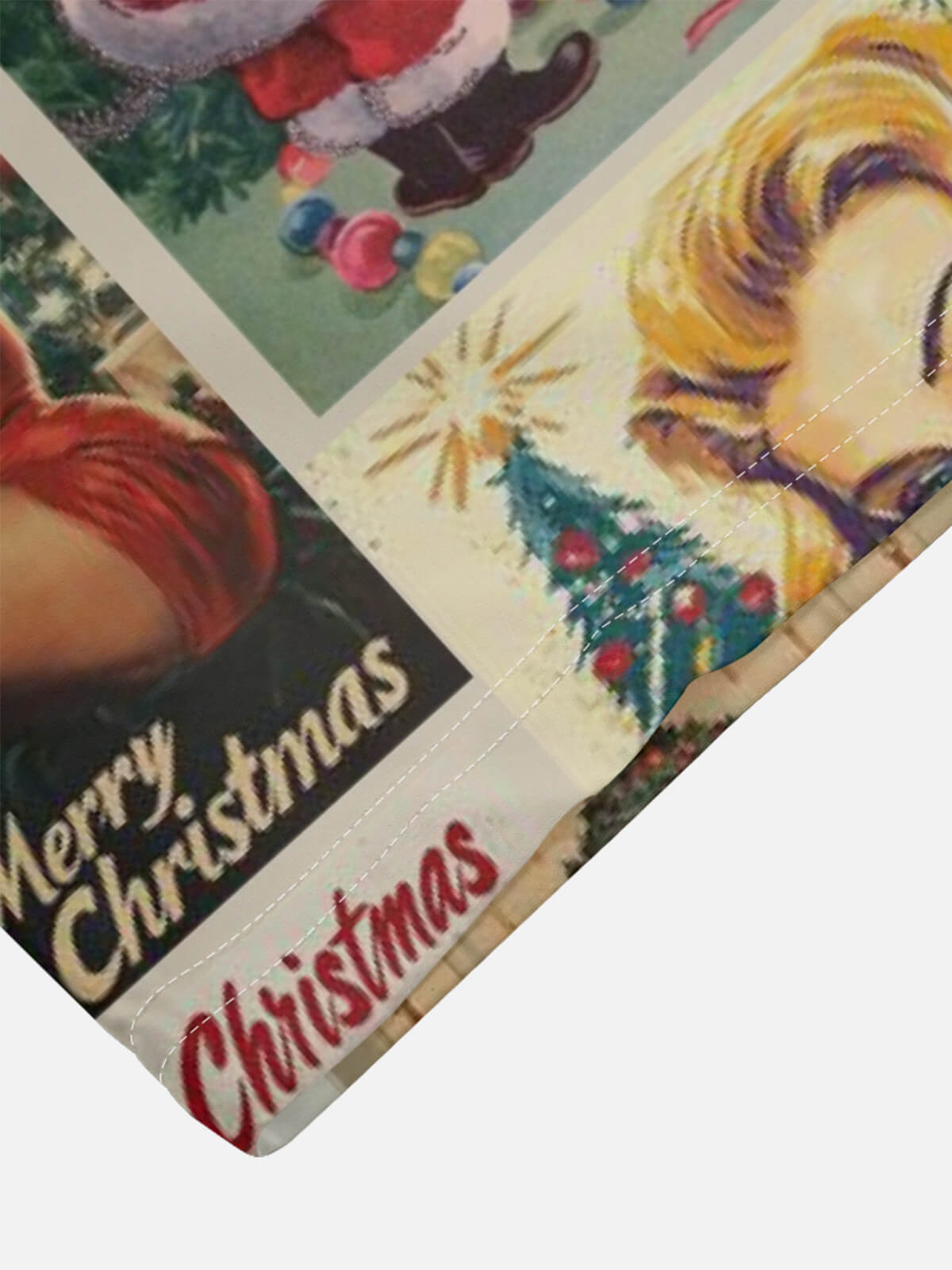 Tall Men's Vintage Pin-Up Merry Christmas Short Sleeve Shirt Eleven Oasis