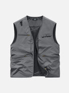 Men's Slim Fit Multi-Pocket Outdoor Utility Vest Eleven Oasis