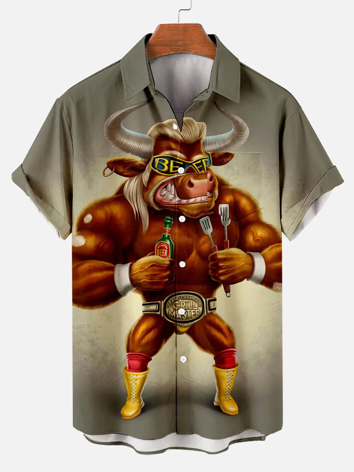 Fun Grumpy Cow Men's Short Sleeve ShirtMens short sleeve shirts Big and tall Mens shirts Short sleeve shirts for men Mens 4xl shirts Casual short sleeve shirts