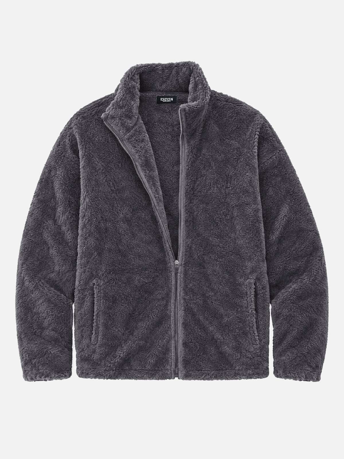 Men's Cozy Fleece Slim Fit Zip-Up Jacket Eleven Oasis