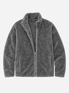 Men's Cozy Fleece Slim Fit Zip-Up Jacket?