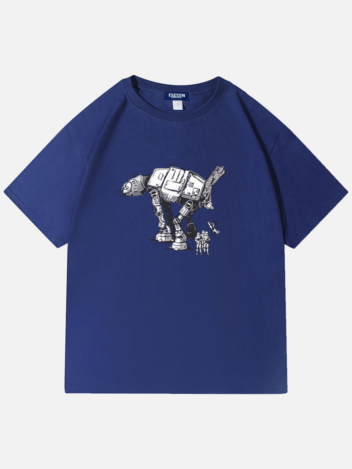 Men's Science Fiction Basic Cotton Round Neck Short Sleeve T - Shirt Star Wars Factory of Man Eleven Oasis