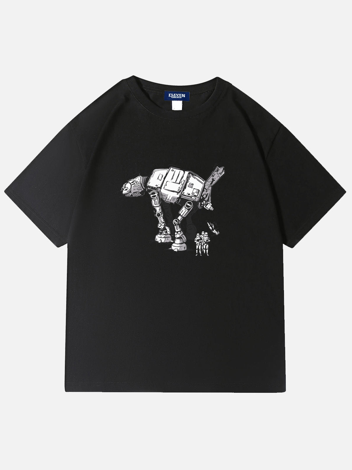 Men's Science Fiction Basic Cotton Round Neck Short Sleeve T - Shirt Star Wars Factory of Man Eleven Oasis