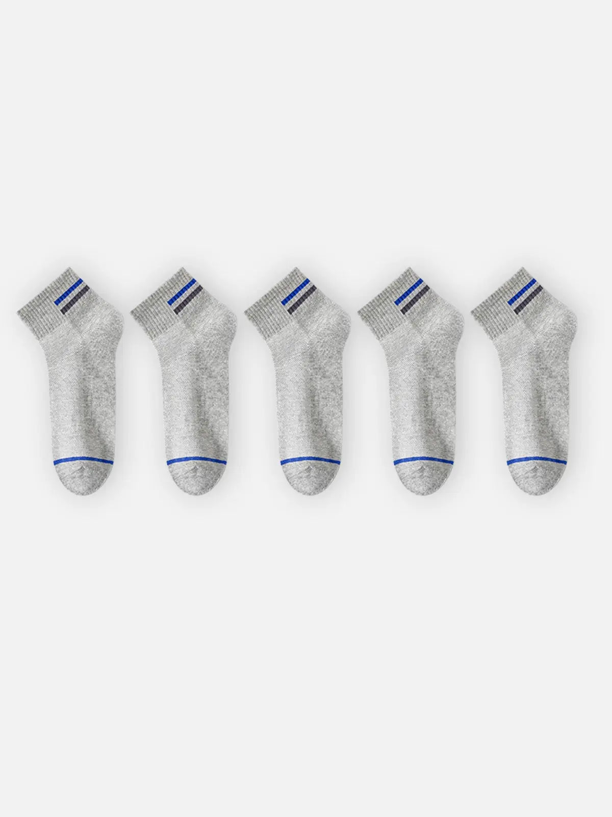 Men's Breathable Lightweight Ankle Socks 5-Pack Eleven Oasis