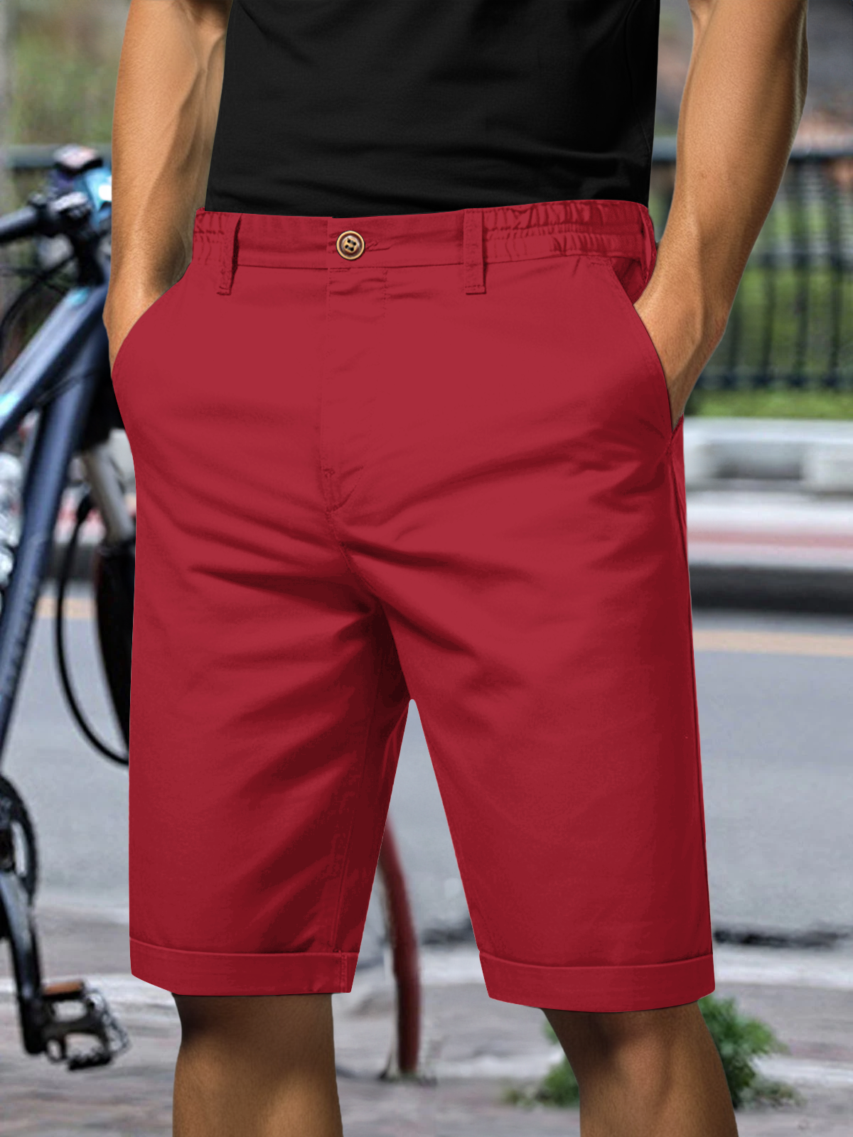 Men's Cotton Casual Daywear Cargo Shorts Pants Eleven Oasis