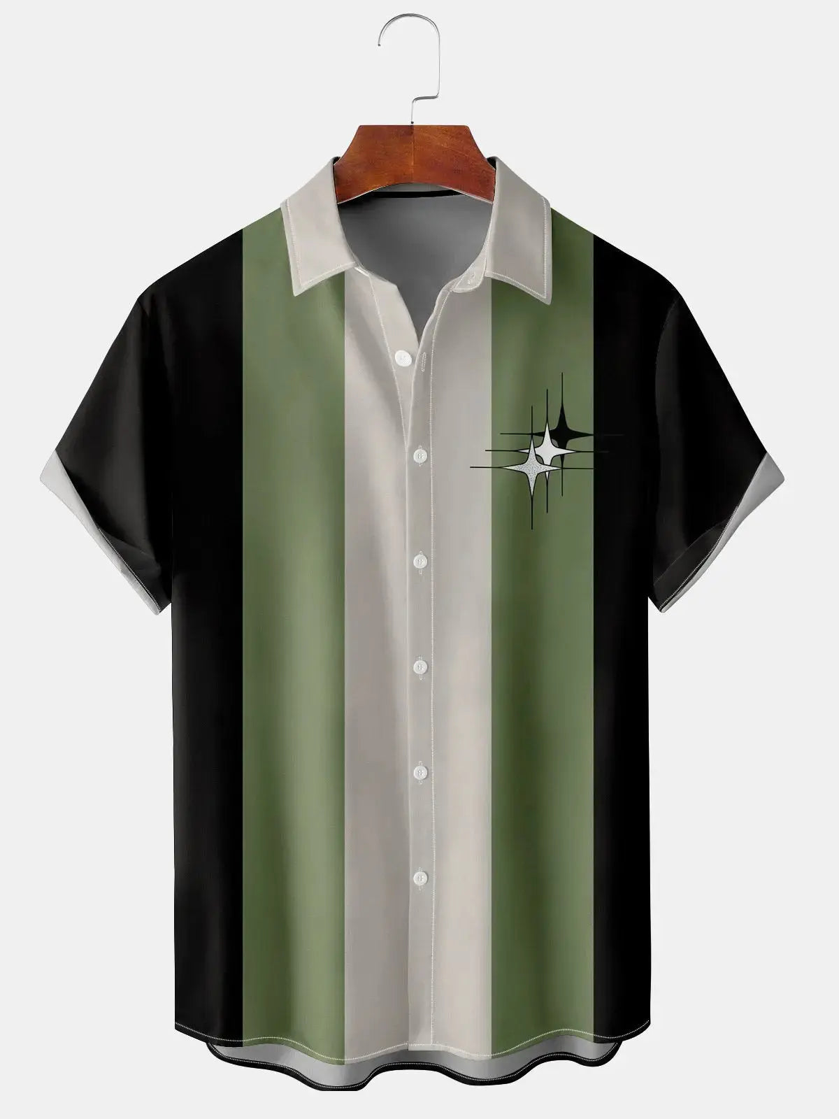 Men's Bowling Short Sleeve Casual ShirtMens short sleeve shirts Big and tall Mens shirts Short sleeve shirts for men Mens 4xl shirts Casual short sleeve shirts