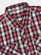 Men's Brushed Plaid Double Pocket Long Sleeve Flannel Shirt Eleven Oasis