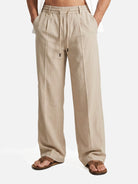 Men's Relaxed Linen Straight Leg Pants ElevenOasis