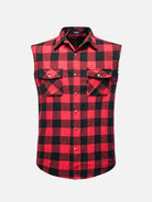 Men's Buffalo Plaid Sleeveless Shirt Eleven Oasis