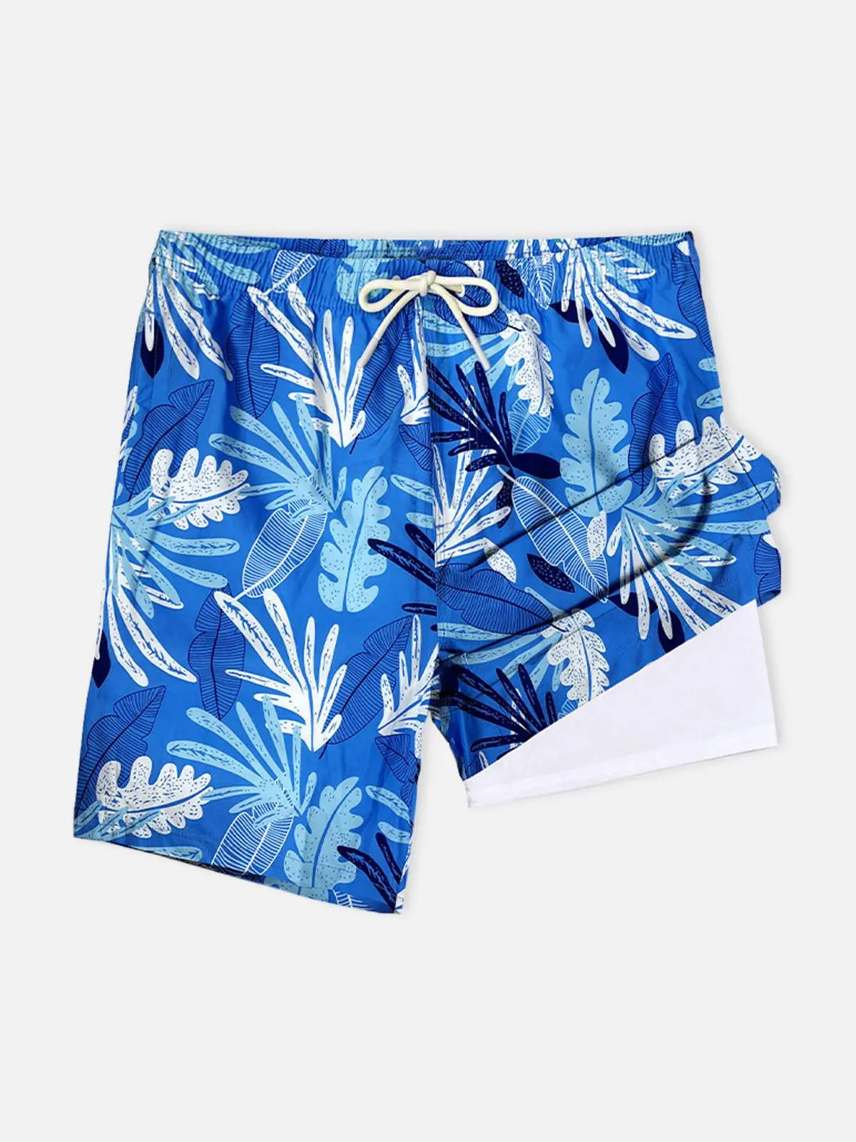 Men's Relaxed Fit Print Swim Trunks Eleven Oasis