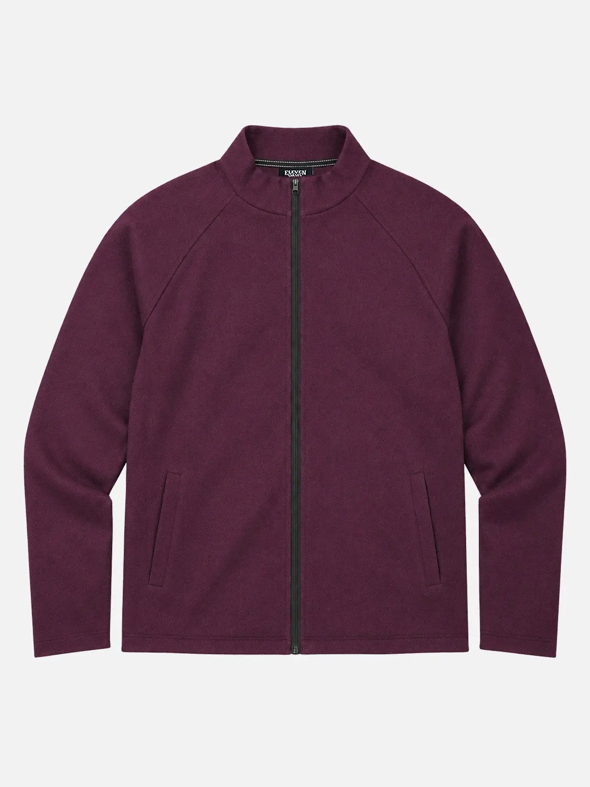 Men's Textured Fleece Regular Fit Full-Zip Jacket