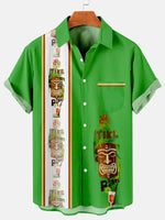 Men's Tiki Bar Paradise Short Sleeve Shirt ElevenOasis