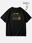 Men's Custom Lightsaber Father's Day Short Sleeve T-Shirt Eleven Oasis