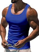 Men's Solid Color Slim Fit Tank Top Eleven Oasis
