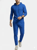 Men's Ribbed Hoodie & Tapered Jogger Two-Piece Set Eleven Oasis