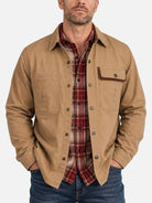 Men's Relaxed Fit Vintage Utility Overshirt Jacket ElevenOasis