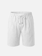 Men's Linen Cotton Blend Drawstring Shorts Eleven Oasis