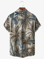 Men's Palm Trees Short Sleeve Casual ShirtMens short sleeve shirts Big and tall Mens shirts Short sleeve shirts for men Mens 4xl shirts Casual short sleeve shirts