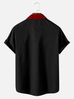 Christmas Grinch Monster Men's Short Sleeve Casual Shirt Eleven Oasis