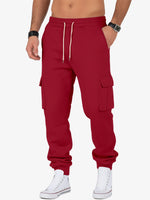 Men's Cargo Pocket Drawstring Jogger Pants Eleven Oasis