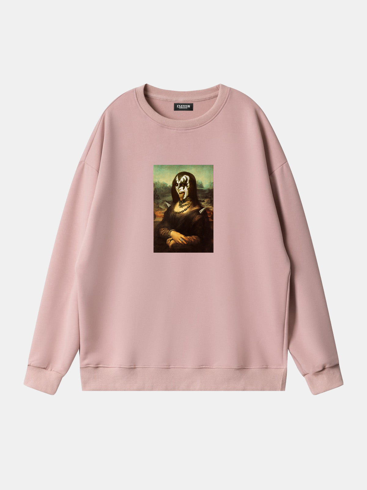 Mona Lisa Rock Parody Sweatshirt Eleven Oasis