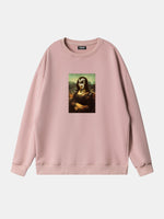 Mona Lisa Rock Parody Sweatshirt Eleven Oasis