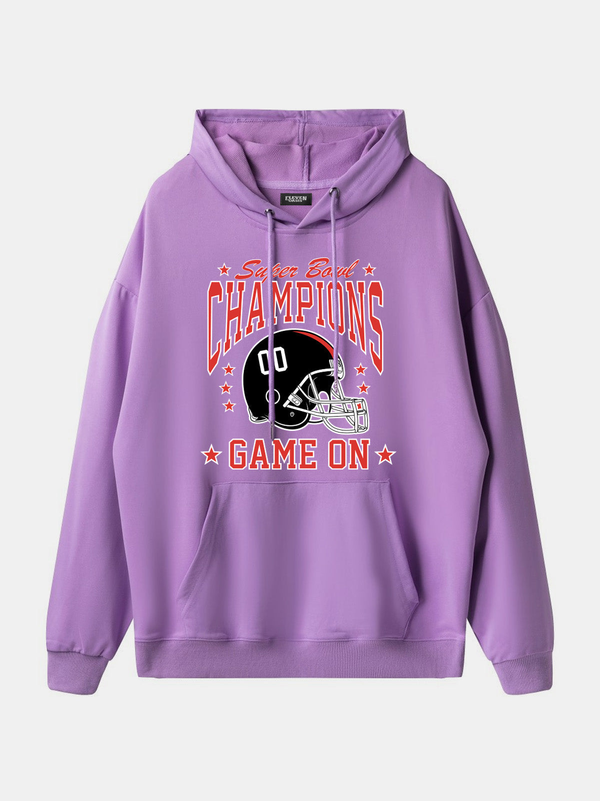 Super Bowl Champions Game On Football Hoodie Eleven Oasis