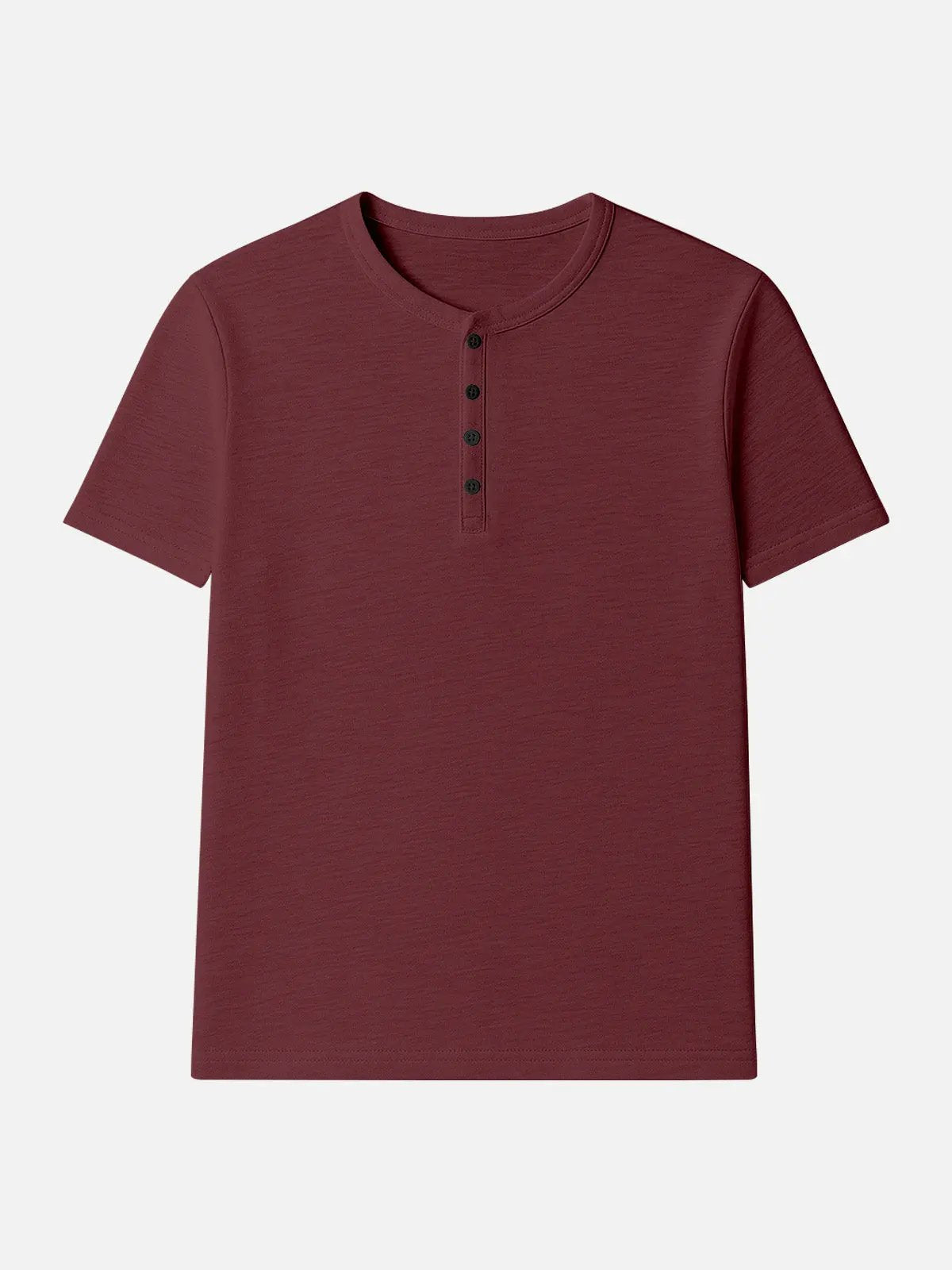 Men's Classic Cotton Henley T-Shirt ElevenOasis