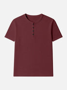 Men's Classic Cotton Henley T-Shirt ElevenOasis