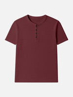 Men's Classic Cotton Henley T-Shirt Eleven Oasis