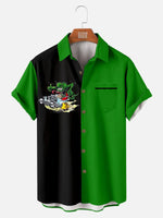 Automotive Rat Fink Short Sleeve Lapel Pocket Shirt ElevenOasis