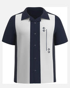 Men's Vintage Cuban Style Bowling Spades Short Sleeve Shirt Eleven Oasis