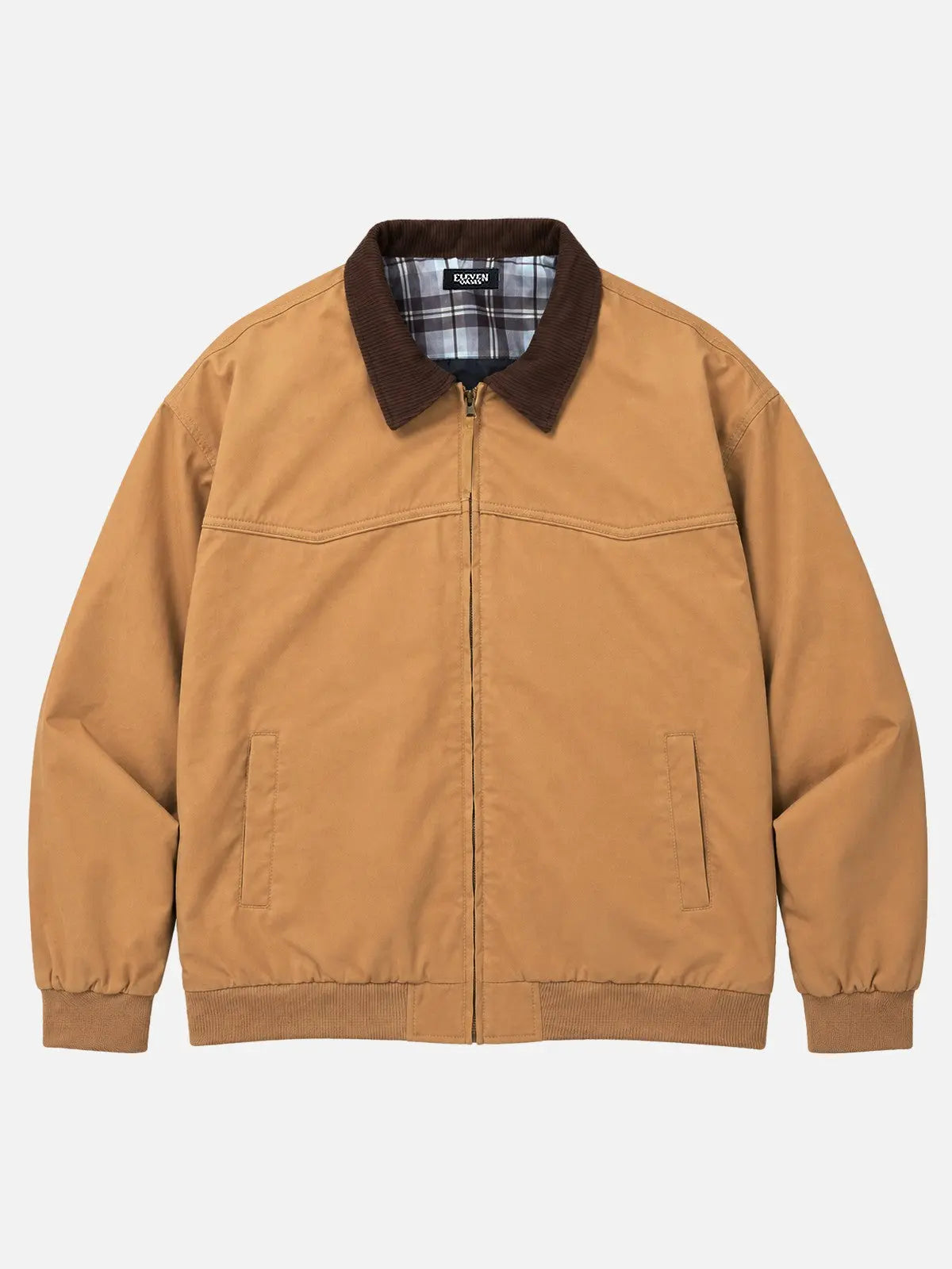 Men's Corduroy Collar Regular Fit Workwear Jacket