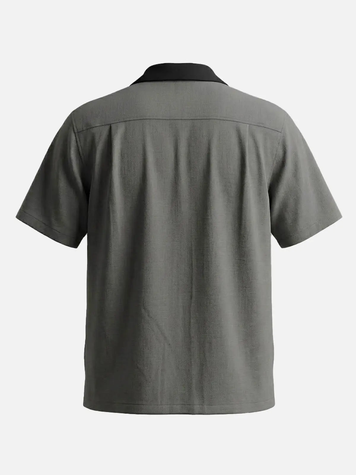 Men's Centerline Panel Bowling Short Sleeve Shirt Eleven Oasis