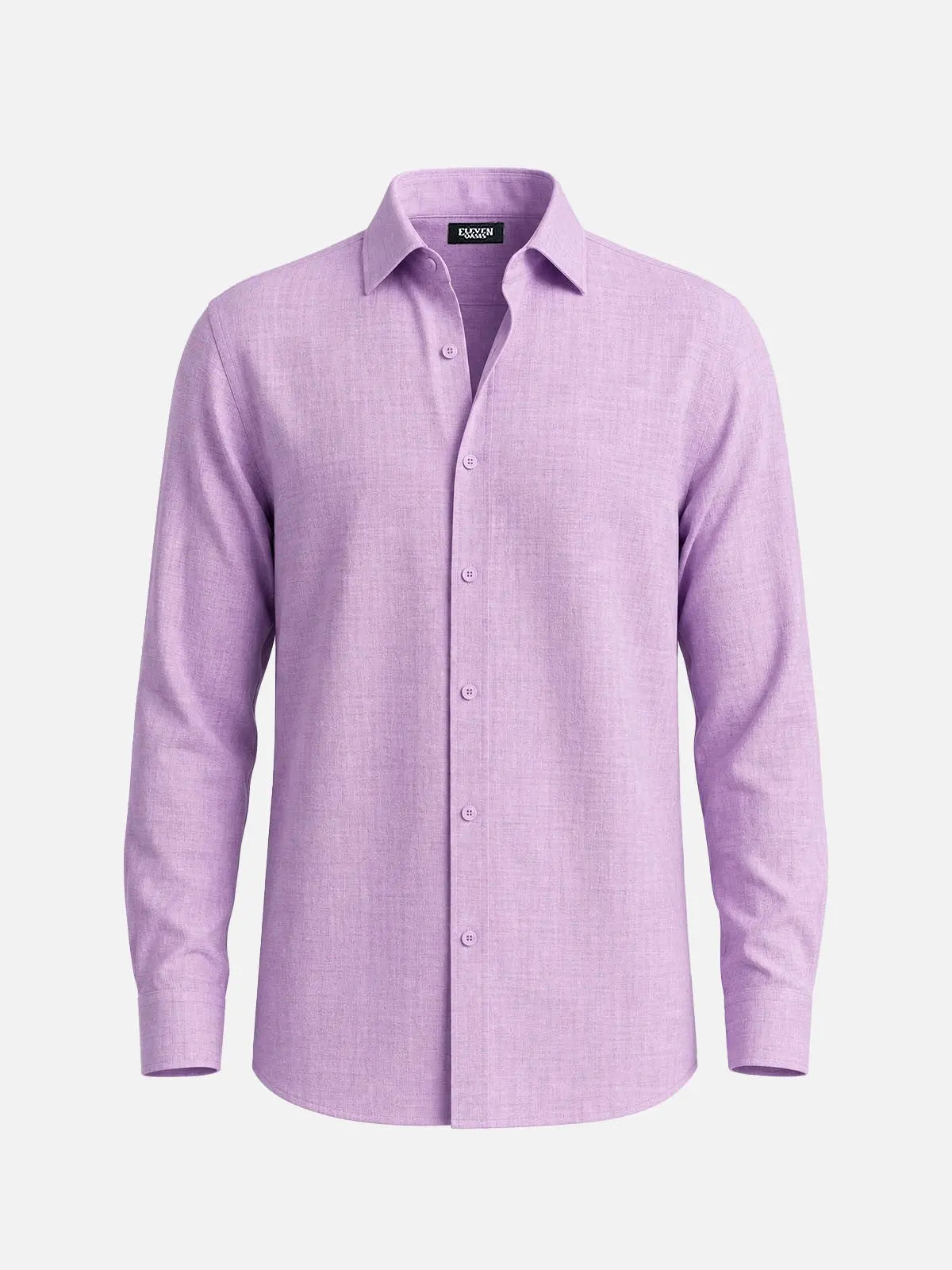 Men's Linen Blend Regular Fit Long Sleeve Shirt Eleven Oasis
