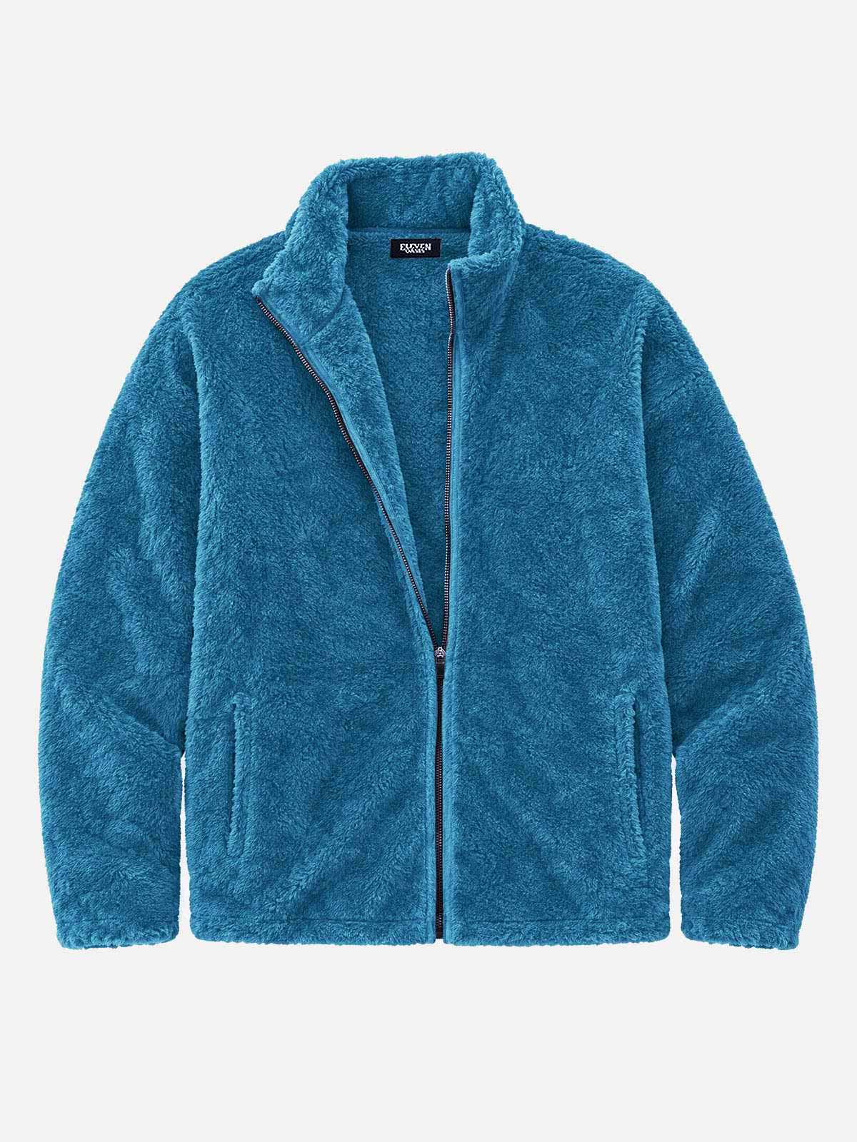 Men's Cozy Fleece Slim Fit Zip-Up Jacket 
