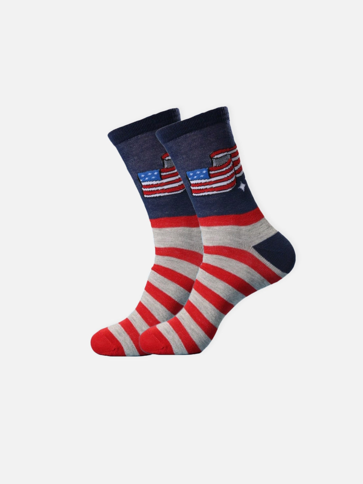 Men's American Flag Pattern Crew Socks Eleven Oasis