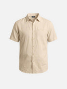Men's Faux Chest Pocket Classic Short Sleeve Shirt Eleven Oasis