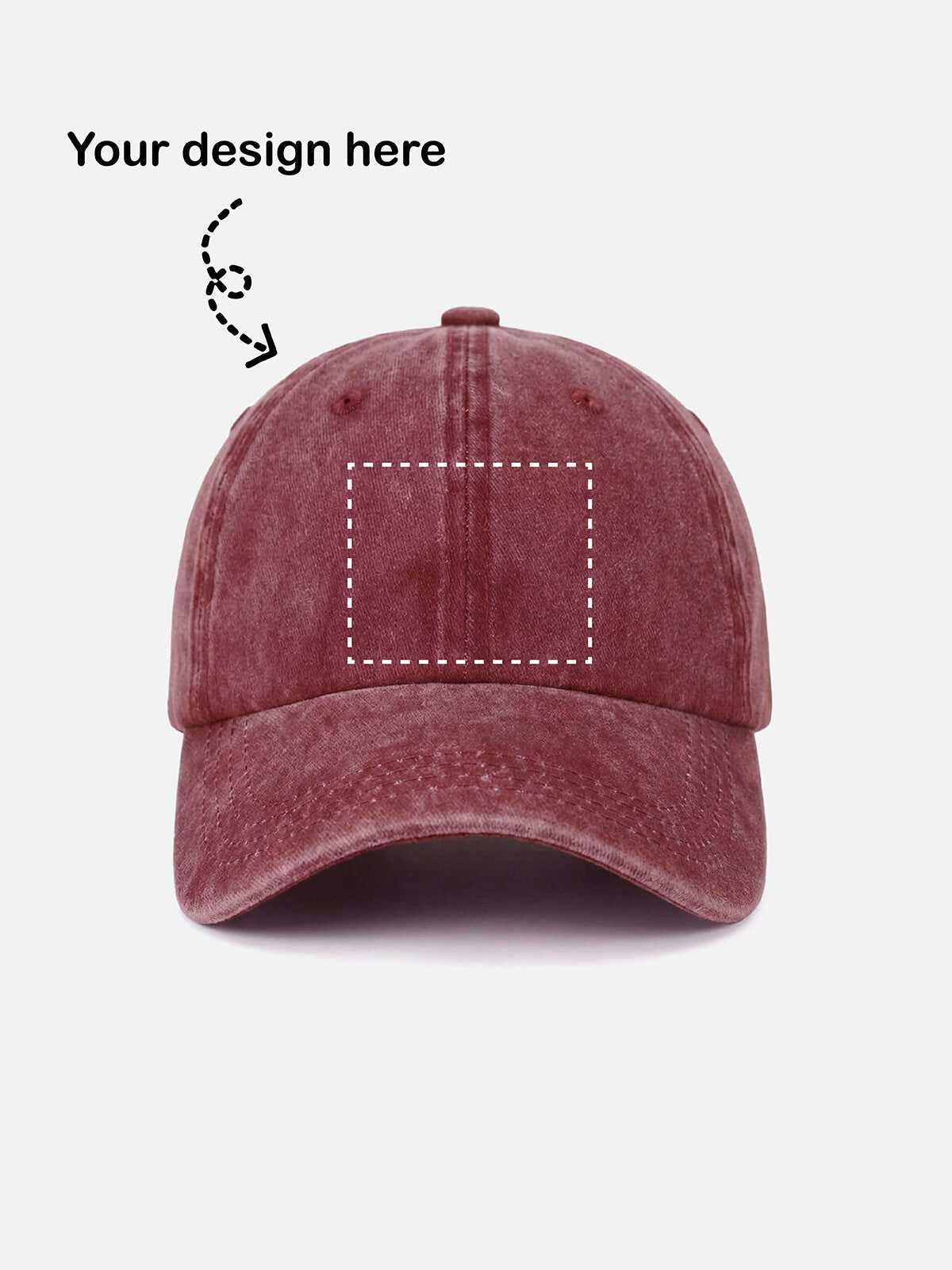 Customizable Washed Cotton Bowling Strike Baseball Cap ElevenOasis