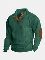 Men's Corduroy-Style Pullover Sweater Eleven Oasis