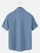 Men's Hawaiian Coconut Tree Oasis Short Sleeve Shirt ElevenOasis