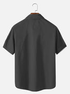 Men's Hawaiian Coconut Tree Oasis Short Sleeve Shirt ElevenOasis
