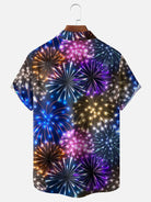 Men's American Flag Fireworks Balloons Gnome Short Sleeve ShirtMens short sleeve shirts Big and tall Mens shirts Short sleeve shirts for men Mens 4xl shirts Casual short sleeve shirts