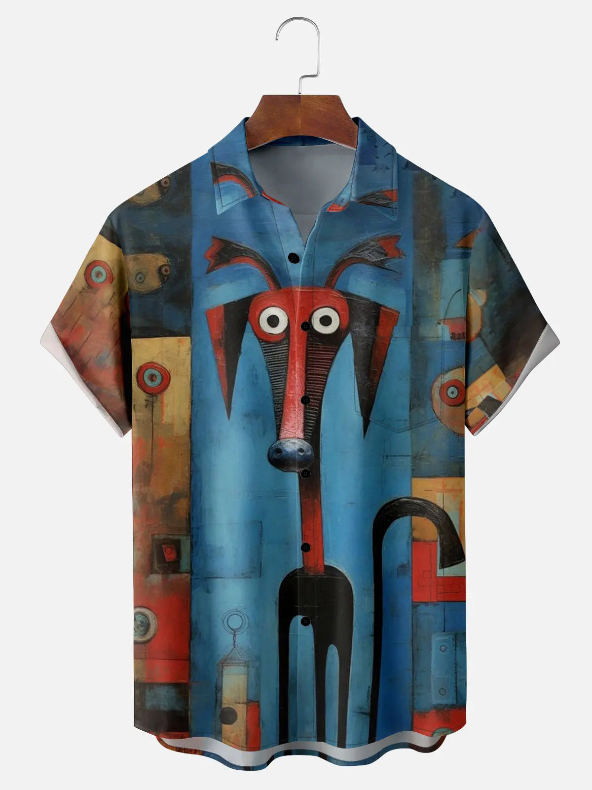 Men's Abstract Animal Short Sleeve ShirtMens short sleeve shirts Big and tall Mens shirts Short sleeve shirts for men Mens 4xl shirts Casual short sleeve shirts